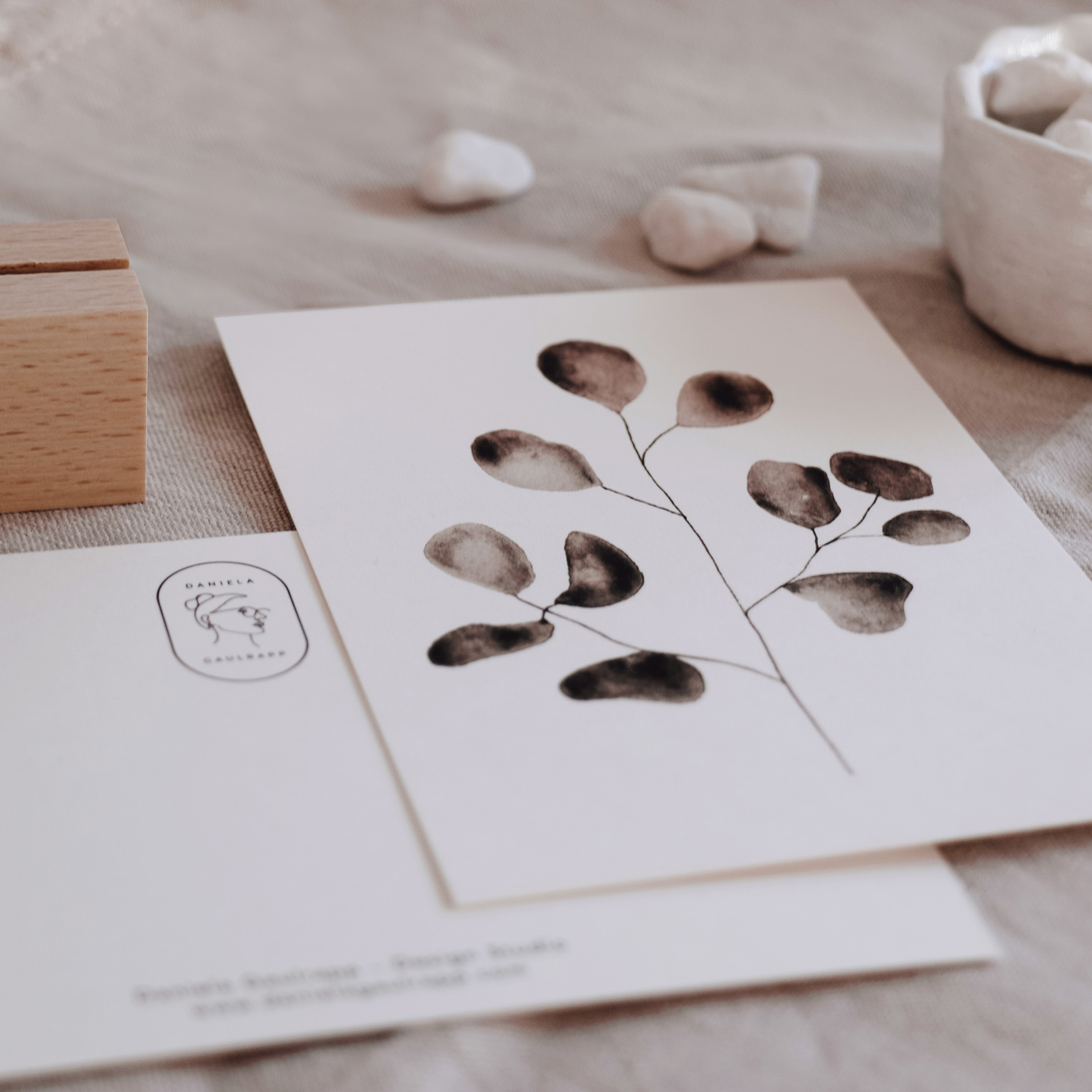 Postkarte mit Kartenhalter-7